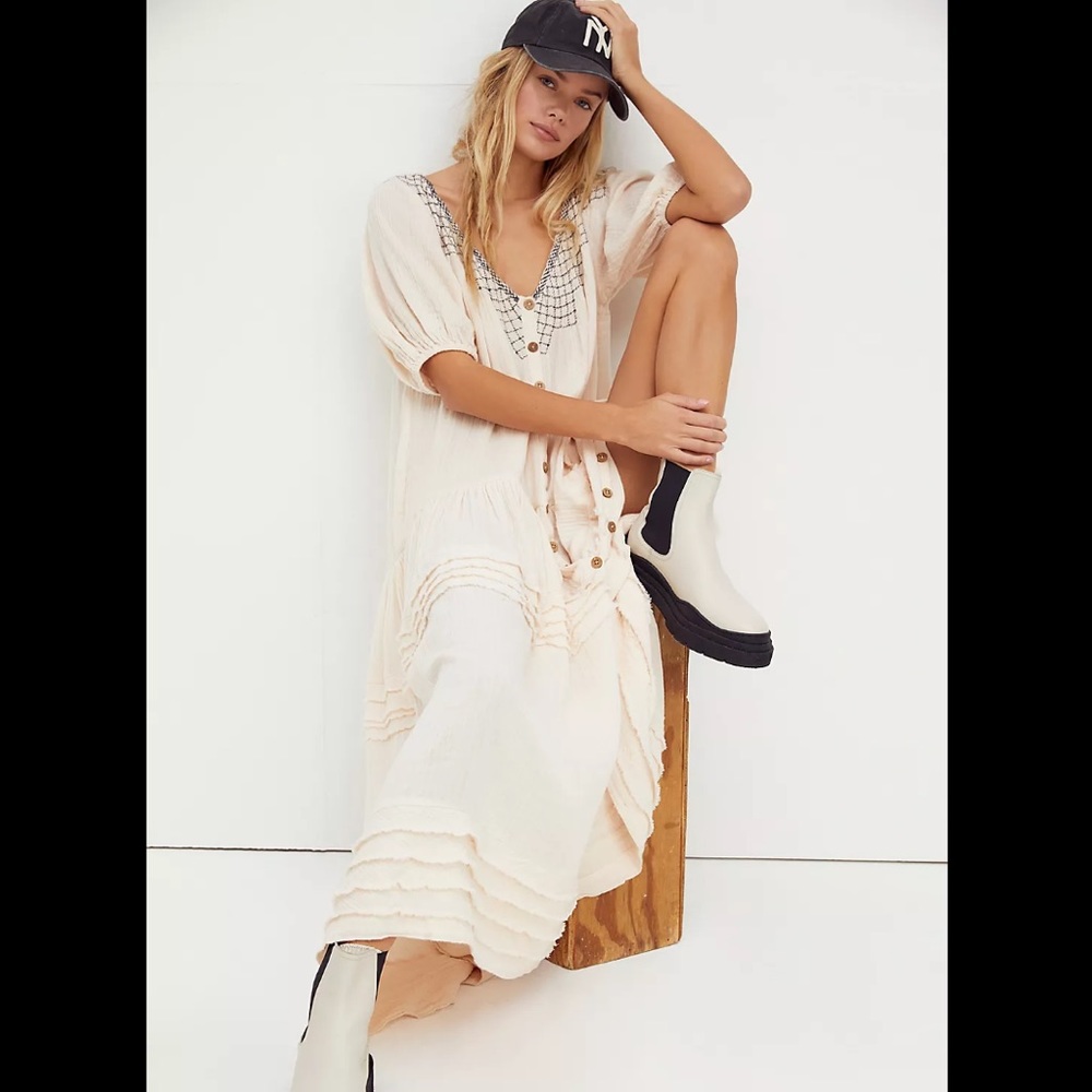 NWT Free People Sunday Stroll Maxi Dress